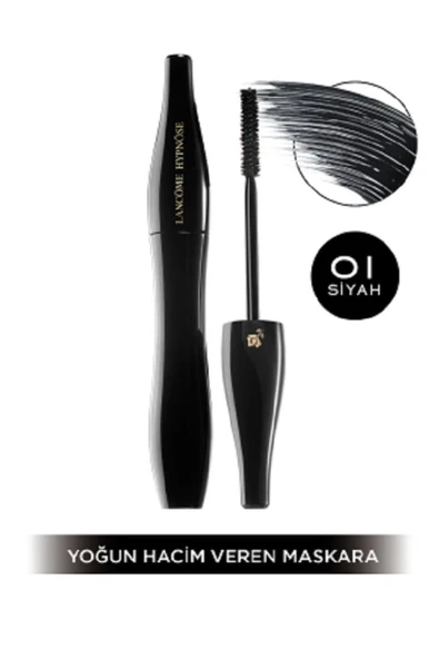 LANCOME Hypnôse Ayarlanabilir Hacim Etkili Siyah Maskara 01 Noir 3614272161788 - 1