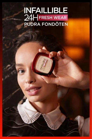 L'OREAL PARİS Infaillible 24h Fresh Wear Pudra Fondöten 140 Golden Beige - 5