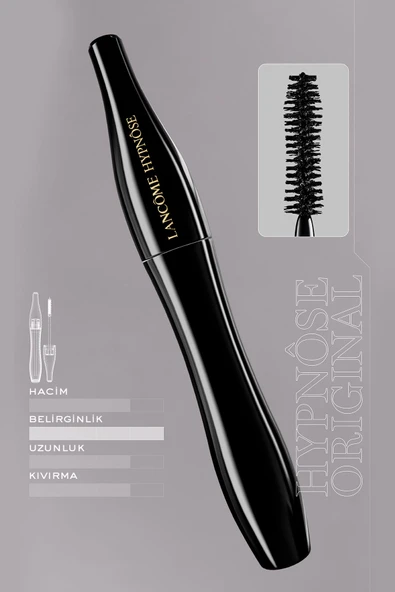 LANCOME Hypnôse Ayarlanabilir Hacim Etkili Siyah Maskara 01 Noir 3614272161788 - 7