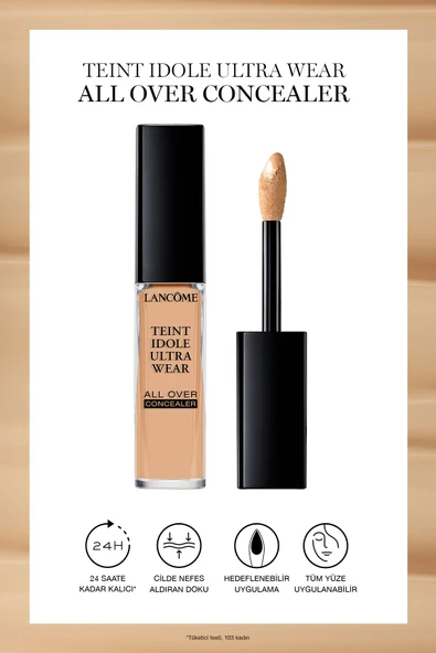 LANCOME Teint Idole 24 Saate Kadar Kalıcı Kapatıcı 03 - Beige Diaphane 3614273074544
