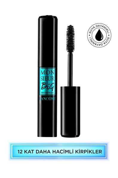LANCOME Monsieur Big Yüksek Hacim Etkili Siyah Maskara 01 Black 3614271774712