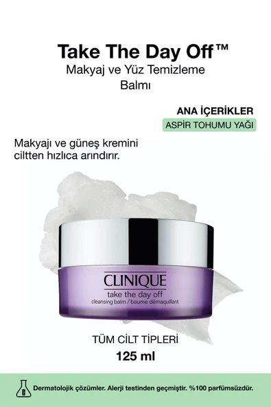 CLİNİQUE Take The Day Off™ Makyaj Ve Yüz Temizleme Balmı 125ml | Göz Ve Yüz Makyajı, Güneş Kremi, Kir
