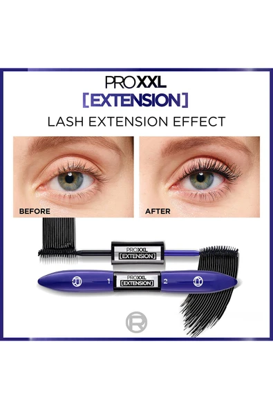 L'OREAL PARİS L'oréal Paris Pro Xxl Extension Çift Taraflı Maskara - Uzunluk Etkisi - 8