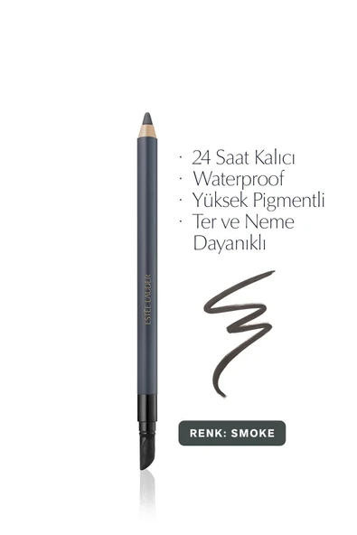 ESTEE LAUDER Göz Kalemi - Double Wear 24 Saat Kalıcı Suya Dayanıklı Waterproof Jel Göz Kalemi -05 SMOKE 1.2gr