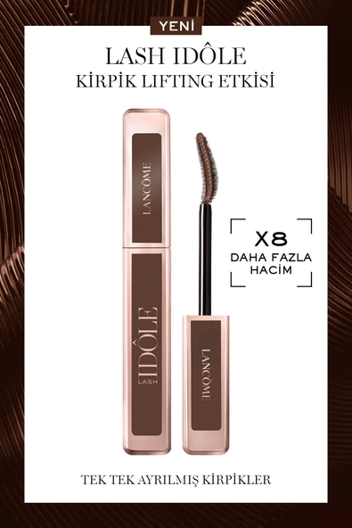 LANCOME Lash Idôle Lifting Etkili Hacim Veren Maskara 02 Kahverengi 3614274306477