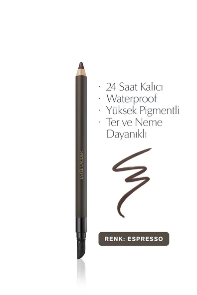 ESTEE LAUDER Göz Kalemi - Double Wear 24 Saat Kalıcı Suya Dayanıklı Waterproof Jel Göz Kalemi -02 ESPRESSO 1.2g