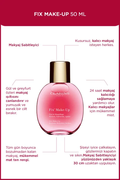 CLARİNS Fıx Make-up 50ml - Makyaj Sabitleyici - 1