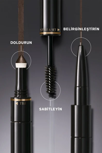 ESTEE LAUDER Kaş Kalemi - BrowPerfect 3D All-In-One Styler Multi-Tasker 10 Blackened Brown - 5