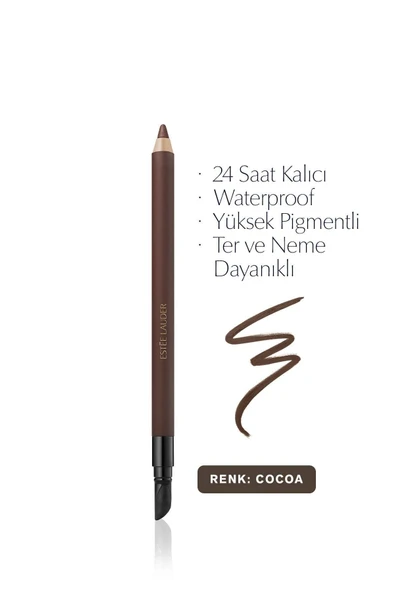 ESTEE LAUDER Göz Kalemi - Double Wear 24 Saat Kalıcı Suya Dayanıklı Waterproof Jel Göz Kalemi -03 Cocoa 1.2g