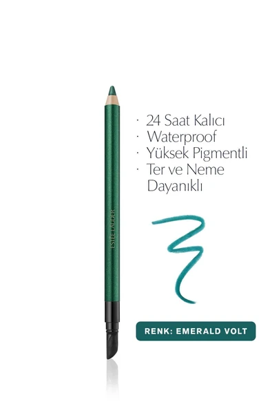 ESTEE LAUDER Göz Kalemi - Double Wear 24 Saat Kalıcı Suya Dayanıklı Waterproof Jel Göz Kalemi -08 EMERALD VOLT