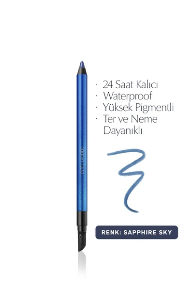 ESTEE LAUDER Göz Kalemi - Double Wear 24 Saat Kalıcı Suya Dayanıklı Waterproof Jel Göz Kalemi -06 Sapphire Sky