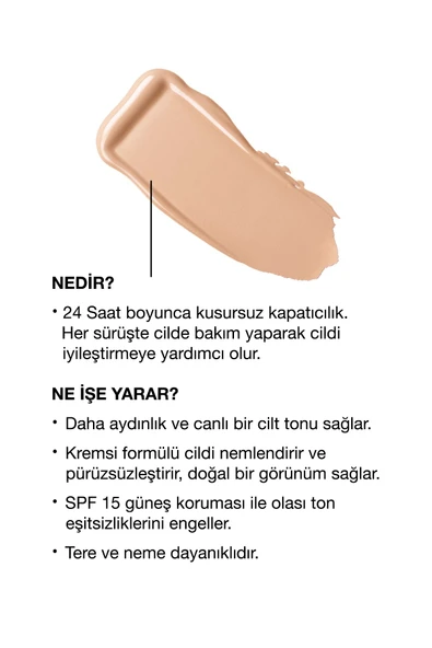 CLİNİQUE Even Better™ Doğal Bitişli Fondöten SPF 15 - Renk: CN 28 Ivory 30ml | C Vitamini - Resim 2