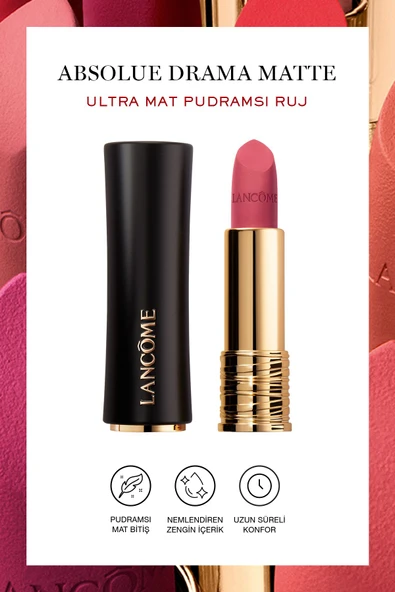 LANCOME L'Absolu Rouge Drama Matte Ultra Mat Ruj 290 3614274196542