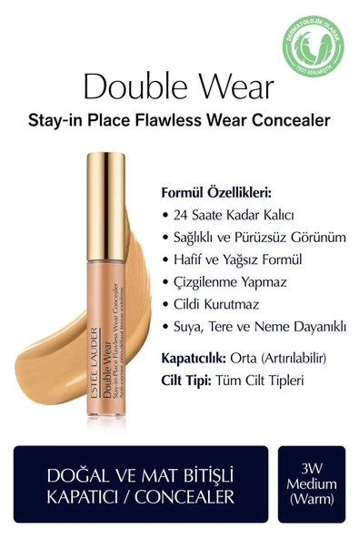 ESTEE LAUDER Double Wear Flawless Concealer Kapatıcı 3w Medium (WARM)