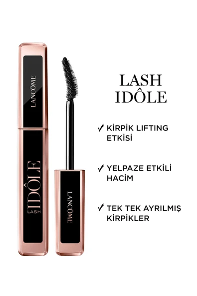 LANCOME Lash Idôle Lifting Etkili Hacim Veren Maskara 01 Siyah 3614273066365 - Resim 6
