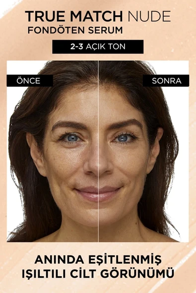 L'OREAL PARİS L'oréal Paris True Match Nude Fondöten Serum 2-3 Light - 3