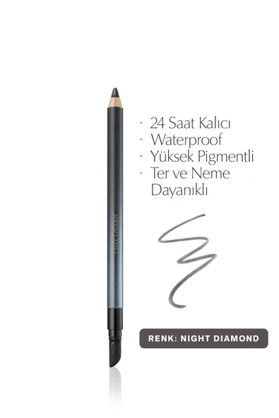 ESTEE LAUDER Göz Kalemi - Double Wear 24 Saat Kalıcı Suya Dayanıklı Waterproof Jel Göz Kalemi -04 Night Diamond