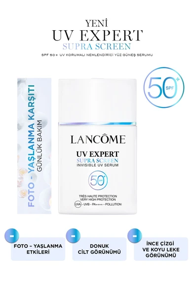 LANCOME Uv Expert Supra Screen Güneş Koruyucu Nemlendirici Yüz Serumu Spf 50 40 ml 3614274162943