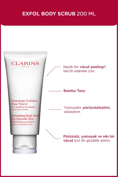 CLARİNS Exfoliating Body Scrub For Smooth Skin 200 ml Vücut Peelingi