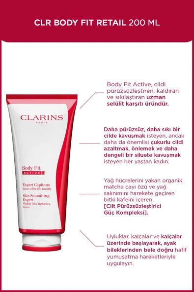CLARİNS Body Fit 200 ml - Selülit Görünümünü %35 Azaltan Krem 200 ml - 1