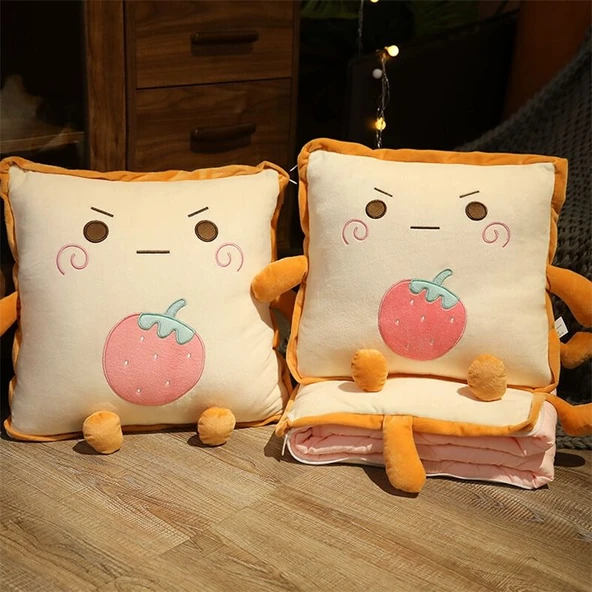 Avokado Desenli Yazlık Klima Battaniyesi - Küçük Boy - Resim 10