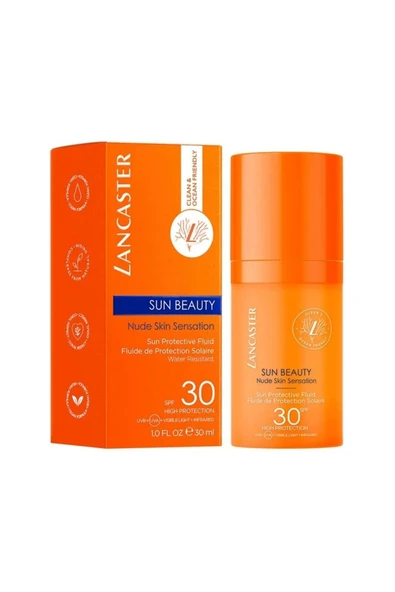 LANCASTER Sun Beauty Sun Protective Fluid-SPF30 Bronzlaştırıcı Vegan Formüllü Suya Dayanıklı Güneş Kremi 30ML - 2