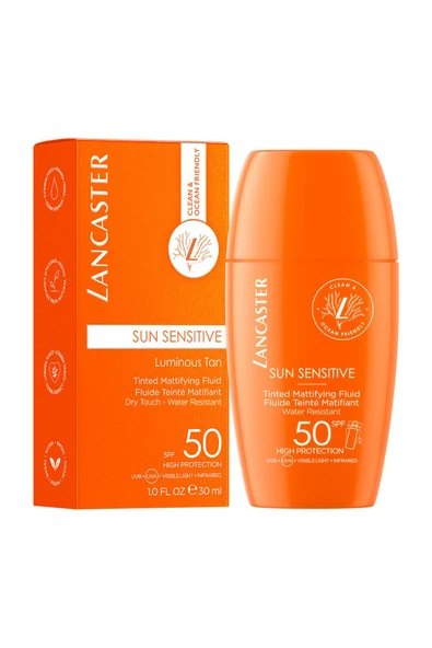 LANCASTER Sun Sensitive Tinted Mattifying Fluid SPF50 30 ML - 2