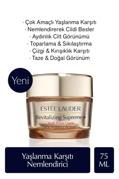 ESTEE LAUDER Nemlendirici Krem - Revitalizing Supreme+ Çok Amaçlı Yaşlanma Karşıtı Krem 75ml