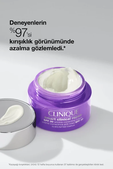 CLİNİQUE Smart Clinical Repair™ Spf 30 Kırışıklık Görünümü Karşıtı Krem 75ml | Hyalüronik Asit, Peptitler - Resim 4