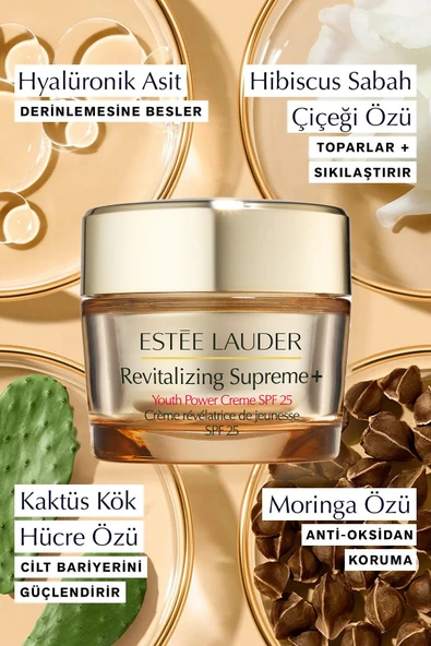 ESTEE LAUDER Revitalizing Supreme+ Çok Amaçlı Yaşlanma Karşıtı SPF25 İçeren Nemlendirici Yüz Kremi - 50 ml - 5