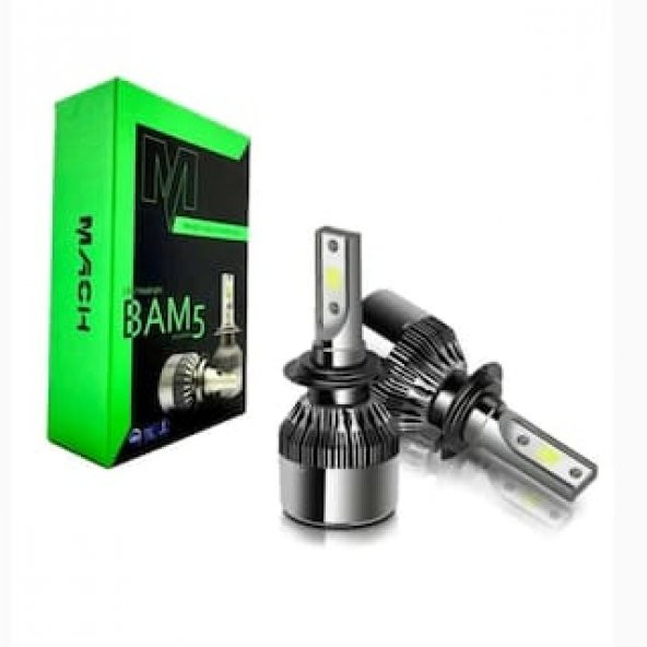 MACH BAM 5 H4 BEYAZ LED XENON FAR AMPÜL ÖN FAR VE SİS ZENON LED - 2