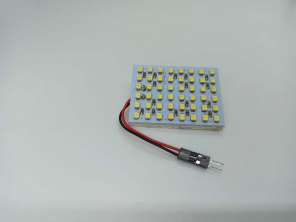 Araç İçi Oto Aydınlatma Tepe Lambası 48 SMD Led Panel Tavan Lamba - 2