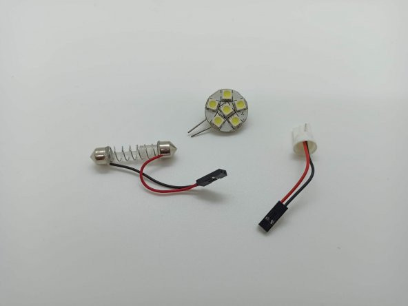 SMD 5050 G4 15 Ledli ve 6 Ledli Proje Oto Tavan Spot Ampulü Lamba - 5