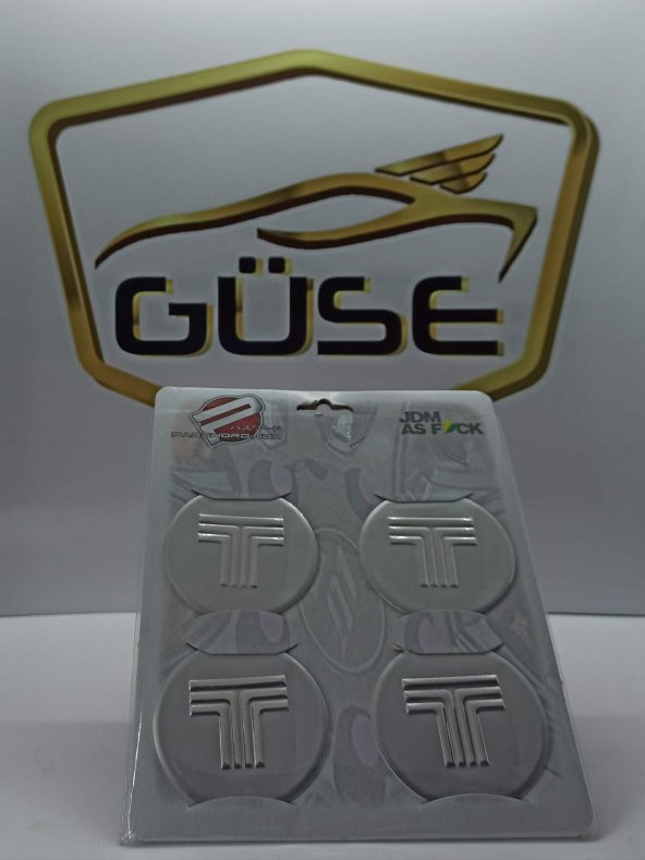 Yapıştırma Jant Göbeği Logosu Jant Kapağı Arması Alüminyum - 12