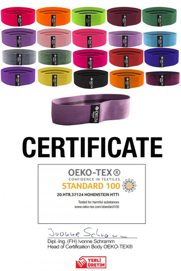 Delta Orta Sert Squat Bant Pilates Fitness Spor Kalça Egzersizleri Direnç Bandı Lastiği - 2