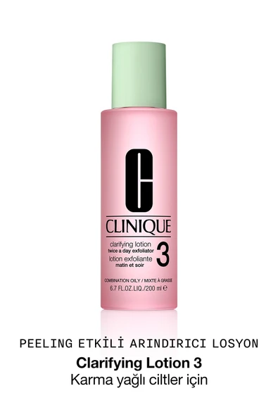 CLİNİQUE Clarifying Lotion (Tip 3) Karma / Yağlı Ciltler İçin Arındırıcı Tonik Losyon - 200 ml - 1