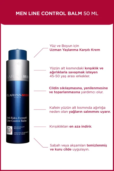 CLARİNS Men Line-control Balm 50 Ml Çizgi Kontrol Balsamı ürün görseli 1