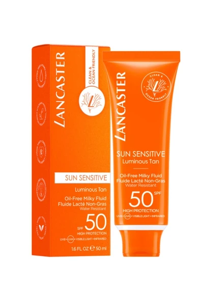 LANCASTER Sun Sensitive Oil-free Milky Fluid Spf50 .50Ml Renewal216 - 2