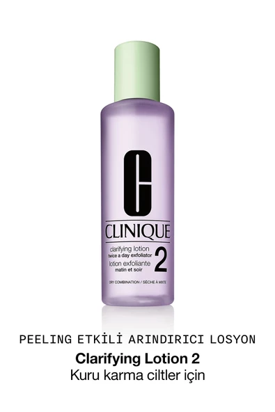 CLİNİQUE Clarifying Lotion (Tip 2) Kuru / Karma Ciltler İçin Arındırıcı Losyon / Tonik 400ml