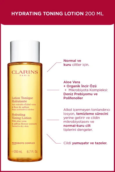 CLARİNS Hydrating Toning Lotion 200 ml Nemlendirici Losyon ürün görseli 1