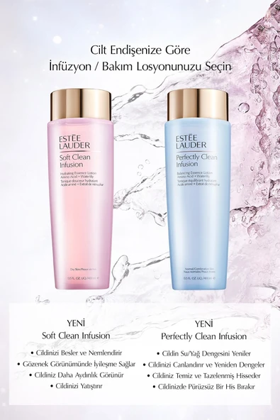 ESTEE LAUDER Losyon - Soft Clean Infusion Kuru Ciltler Için Nemlendirici Bakım Losyonu - 400 ml - 2