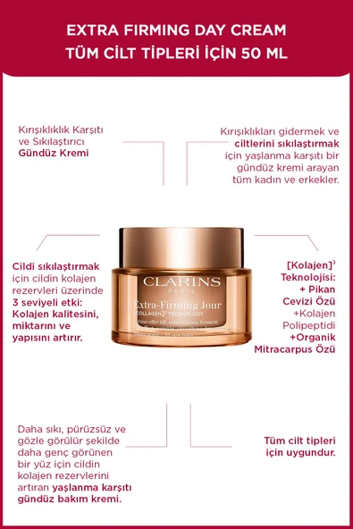 CLARİNS EXTRA FIRMING DAY CREAM AST 50ML 25 ürün görseli 1