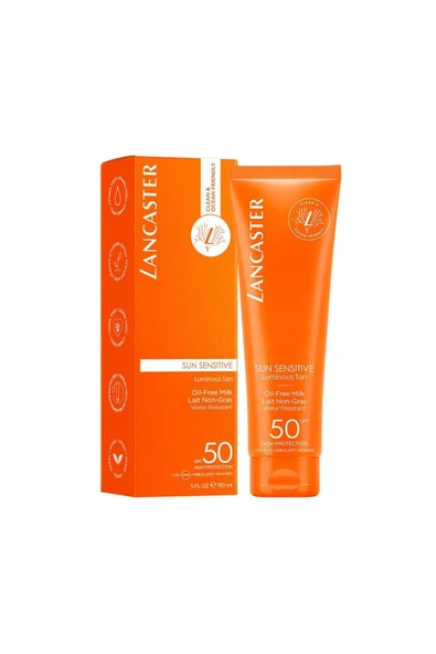 LANCASTER SUN-SENSITIVE İLLUMİNATİNG-SHİNİNG SKİMMED MİLK SPF50 150ML - 50 SPF FOR BODY PSSN3093 - 2
