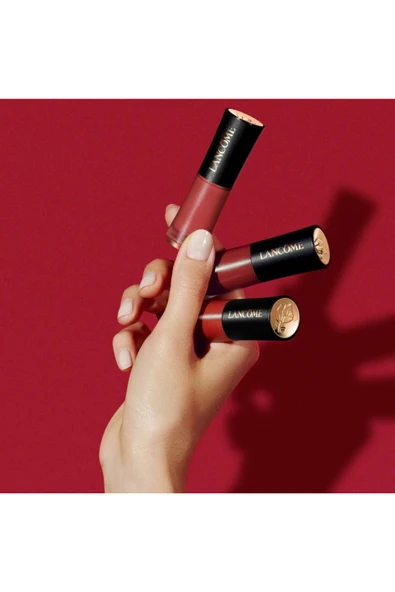 LANCOME L'absolu Rouge Drama Ink Yoğun Renk Sağlayan Kalıcı Yarı Mat Likit Ruj 888 | French Idol 36142732506 - 3