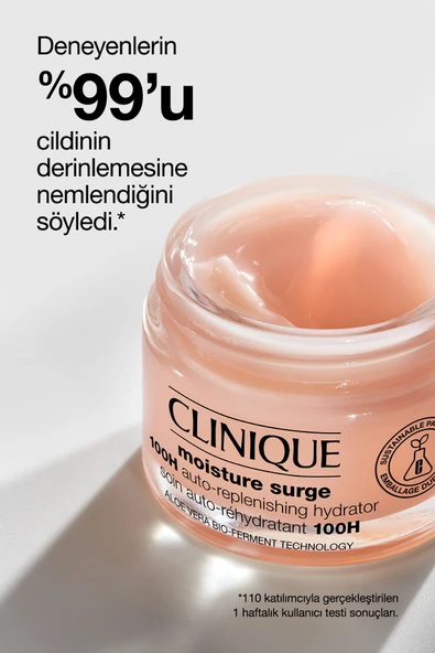 CLİNİQUE Moisture Surge™ 100 Saat Etkili Nemlendirici Yüz Kremi 50ml | Aloe Vera Bioferment, Hyalüronik Asit - Resim 6