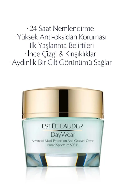 ESTEE LAUDER Day Wear Anti Oxidant Dry Skin Creme Spf15 - Kuru Ciltler Için Nemlendirici 50 ml
