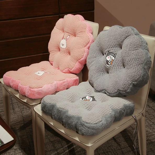 Peluş Tatami Minder - 40cm - Yuvarlak Tavşan - 9