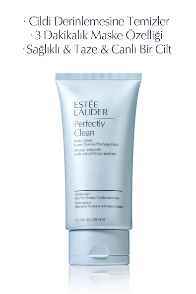 ESTEE LAUDER Temizleyici Köpük & Arındırıcı Maske - Perfectly Clean Multi-Action Foam Cleanser 150 ml - 2