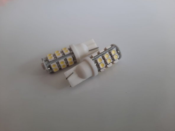 T10 Led Ampul Led Park Ampülü Gündüz Farı Dipsiz Oto Araç Beyaz - 2