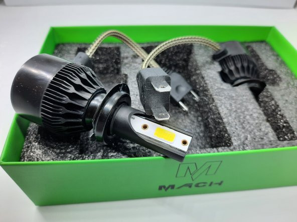 Mach Bam5 H7 Beyaz Led Xenon Far Ampül Zenon Led Işık Şimşek Etkili - 3